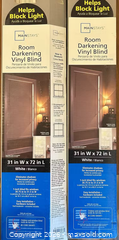 MaxSold Auction: Mainstays Vinyl Blinds 31 in W x 72 in L - Pair - Wake Forest (North Carolina, USA) PARTNER MANAGED Downsizing Online Auction - Wait Avenue
