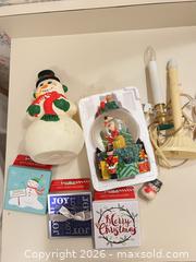 MaxSold Auction: Mixed Holiday Lot of Christmas Snow Globe,& Electric Candle - Wake Forest (North Carolina, USA) PARTNER MANAGED Downsizing Online Auction - Wait Avenue