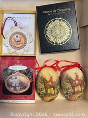 MaxSold Auction: Mixed Holiday/Christmas Ornament Lot — Library of Congress & Hallmark - Wake Forest (North Carolina, USA) PARTNER MANAGED Downsizing Online Auction - Wait Avenue