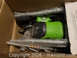 MaxSold Auction: Open Box, Greenworks 11-inch Electric Corded Cultivator/Tiller - Wake Forest (North Carolina, USA) PARTNER MANAGED Downsizing Online Auction - Wait Avenue