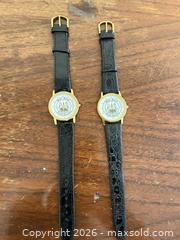 MaxSold Auction: Pair of Gold-tone Wrist Watches with Wake Forest City Seal Dial - Wake Forest (North Carolina, USA) PARTNER MANAGED Downsizing Online Auction - Wait Avenue