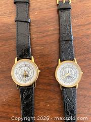 MaxSold Auction: Pair of Gold-tone Wrist Watches with Wake Forest City Seal Dial - Wake Forest (North Carolina, USA) PARTNER MANAGED Downsizing Online Auction - Wait Avenue