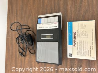 MaxSold Auction: Panasonic RQ-209S Cassette Recorder / Player - Wake Forest (North Carolina, USA) PARTNER MANAGED Downsizing Online Auction - Wait Avenue