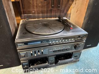 MaxSold Auction: Panasonic SG-H10 Stereo Music System with Turntable - Wake Forest (North Carolina, USA) PARTNER MANAGED Downsizing Online Auction - Wait Avenue