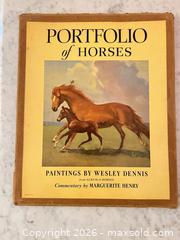 MaxSold Auction: Portfolio of Horses by Wesley Dennis & Marguerite Henry - Wake Forest (North Carolina, USA) PARTNER MANAGED Downsizing Online Auction - Wait Avenue