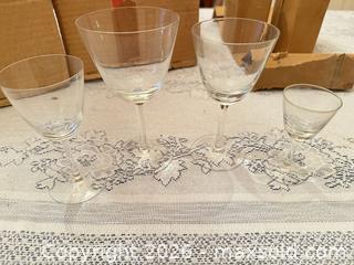 MaxSold Auction: Richard Sossmuth Glashütte Immenhausen Clear Glass Sherry Set - Wake Forest (North Carolina, USA) PARTNER MANAGED Downsizing Online Auction - Wait Avenue