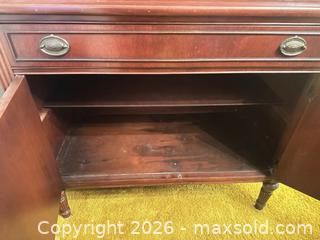 MaxSold Auction: Solid Wood Cherry/Mahogany Traditional China Cabinet Hutch - Wake Forest (North Carolina, USA) PARTNER MANAGED Downsizing Online Auction - Wait Avenue