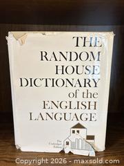 MaxSold Auction: The Random House Dictionary of the English Language — Hardcover Unabridged - Wake Forest (North Carolina, USA) PARTNER MANAGED Downsizing Online Auction - Wait Avenue