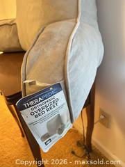 MaxSold Auction: Therapedic Oversized Bed Rest Pillow, Beige - Wake Forest (North Carolina, USA) PARTNER MANAGED Downsizing Online Auction - Wait Avenue