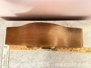MaxSold Auction: Unknown Brand Tambour Mantel Clock, Light Honey Wood, 18–20 in - Wake Forest (North Carolina, USA) PARTNER MANAGED Downsizing Online Auction - Wait Avenue