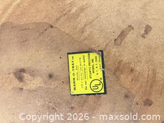 MaxSold Auction: Vintage JAJ Pyrex Azure Blue Hawthorne with chafing dish/buffet warmer - Wake Forest (North Carolina, USA) PARTNER MANAGED Downsizing Online Auction - Wait Avenue