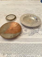 MaxSold Auction: Vintage lot-Copper dish & Glass Ashtray - Wake Forest (North Carolina, USA) PARTNER MANAGED Downsizing Online Auction - Wait Avenue