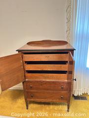 MaxSold Auction: Vintage Mid-Century Solid Wood Dresser / Chest - Wake Forest (North Carolina, USA) PARTNER MANAGED Downsizing Online Auction - Wait Avenue