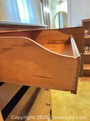 MaxSold Auction: Vintage Mid-Century Solid Wood Dresser / Chest - Wake Forest (North Carolina, USA) PARTNER MANAGED Downsizing Online Auction - Wait Avenue