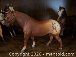 MaxSold Auction: Vintage Mixed-Color Plastic Model Horse Figurines, Set of 9 - Wake Forest (North Carolina, USA) PARTNER MANAGED Downsizing Online Auction - Wait Avenue