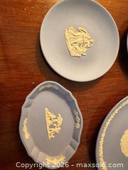 MaxSold Auction: Wedgwood Blue with White Relief China Lot - Wake Forest (North Carolina, USA) PARTNER MANAGED Downsizing Online Auction - Wait Avenue