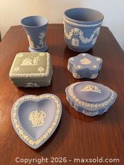 MaxSold Auction: Wedgwood Light Blue & Sage Neoclassical Bas-Relief - Wake Forest (North Carolina, USA) PARTNER MANAGED Downsizing Online Auction - Wait Avenue