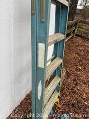 MaxSold Auction: Werner Fiberglass A-Frame Step Ladder with Aluminum Rungs - Wake Forest (North Carolina, USA) PARTNER MANAGED Downsizing Online Auction - Wait Avenue