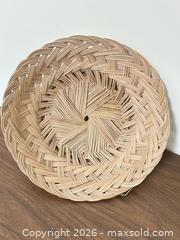 MaxSold Auction: Wicker & Rattan Decorative Basket Lot with Tray, Ducks, Lined Basket - Wake Forest (North Carolina, USA) PARTNER MANAGED Downsizing Online Auction - Wait Avenue