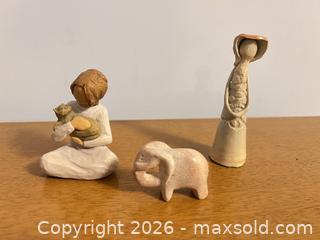MaxSold Auction: Willow Tree (Demdaco) Figurine Lot — 3 Pieces - Wake Forest (North Carolina, USA) PARTNER MANAGED Downsizing Online Auction - Wait Avenue