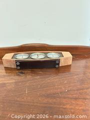 MaxSold Auction: Wood, Metal & Glass Panel with Analog Dial Gauges 14 in - Wake Forest (North Carolina, USA) PARTNER MANAGED Downsizing Online Auction - Wait Avenue