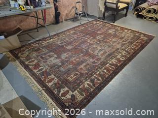 MaxSold Auction: 10' x 6' Vintage Hand Knotted Distressed Area Rug - Ajax (Ontario, Canada) PARTNER MANAGED Downsizing Online Auction - Grainger Crescent
