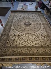MaxSold Auction: 11' x 8' Poly Area Rug with Large Medallion - Ajax (Ontario, Canada) PARTNER MANAGED Downsizing Online Auction - Grainger Crescent