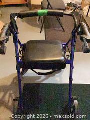 MaxSold Auction: Blue Folding Walker - Ajax (Ontario, Canada) PARTNER MANAGED Downsizing Online Auction - Grainger Crescent