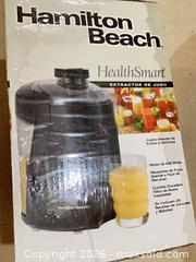 MaxSold Auction: Hamilton Beach HealthSmart Centrifugal Juicer - Black - Ajax (Ontario, Canada) PARTNER MANAGED Downsizing Online Auction - Grainger Crescent