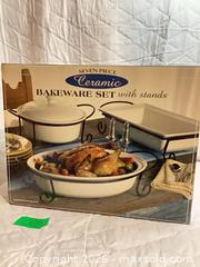 MaxSold Auction: NEW 7 Piece Ceramic Bakeware Dish Set in Box - Ajax (Ontario, Canada) PARTNER MANAGED Downsizing Online Auction - Grainger