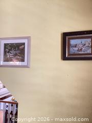 MaxSold Auction: Pair of Framed Landscape Prints (Garden & Winter Village) - Ajax (Ontario, Canada) PARTNER MANAGED Downsizing Online Auction - Grainger Crescent