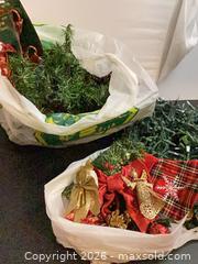 MaxSold Auction: Red and Green Christmas Garland with Ribbons and Bows - Ajax (Ontario, Canada) PARTNER MANAGED Downsizing Online Auction - Grainger Crescent