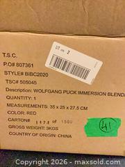 MaxSold Auction: Wolfgang Puck Red Immersion Blender & Chopper - Ajax (Ontario, Canada) PARTNER MANAGED Downsizing Online Auction - Grainger Crescent