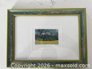 MaxSold Auction: Intaglio Print - Collingwood (Ontario, Canada) SELLER MANAGED Estate Sale Online Auction - Cameron Street