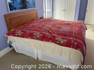 MaxSold Auction: King Size Bed with Antique Wood Panel Headboard. - Collingwood (Ontario, Canada) SELLER MANAGED Estate Sale Online Auction - Cameron Street