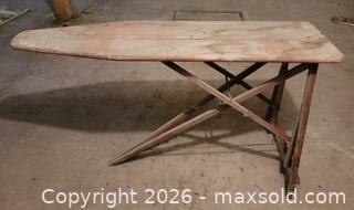 MaxSold Auction: Antique Primitive Wooden Folding Ironing Board - East Cocalico Township (Pennsylvania, USA) SELLER MANAGED Downsizing Online Auction - Stevens Road