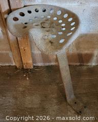 MaxSold Auction: Antique Solid Metal Tractor Seat  - East Cocalico Township (Pennsylvania, USA) SELLER MANAGED Downsizing Online Auction - Stevens Road