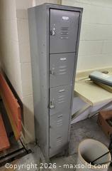 MaxSold Auction: Vintage Metal 5-Tier Locker  - East Cocalico Township (Pennsylvania, USA) SELLER MANAGED Downsizing Online Auction - Stevens Road