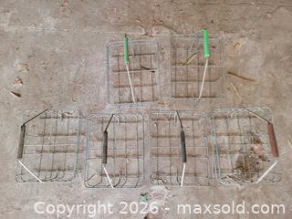 MaxSold Auction: Vintage Metal Wire Milk Bottle Carriers (6) #2 - East Cocalico Township (Pennsylvania, USA) SELLER MANAGED Downsizing Online Auction - Stevens Road