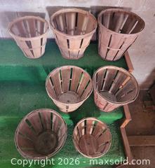 MaxSold Auction: Vintage Smaller Peach Baskets (7)  - East Cocalico Township (Pennsylvania, USA) SELLER MANAGED Downsizing Online Auction - Stevens Road
