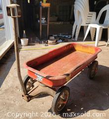 MaxSold Auction: Vintage Solid Metal Radio Flyer Wagon  - East Cocalico Township (Pennsylvania, USA) SELLER MANAGED Downsizing Online Auction - Stevens Road