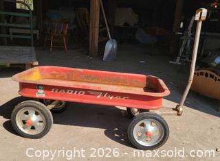 MaxSold Auction: Vintage Solid Metal Radio Flyer Wagon  - East Cocalico Township (Pennsylvania, USA) SELLER MANAGED Downsizing Online Auction - Stevens Road