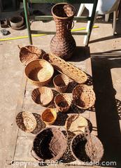 MaxSold Auction: Vintage Wicker Basket Lot (13) - East Cocalico Township (Pennsylvania, USA) SELLER MANAGED Downsizing Online Auction - Stevens Road