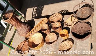 MaxSold Auction: Vintage Wicker Basket Lot (13) - East Cocalico Township (Pennsylvania, USA) SELLER MANAGED Downsizing Online Auction - Stevens Road