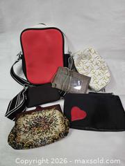 MaxSold Auction: Lot of 5 Handbags & Wallets – Crossbody, Tapestry Clutch & Pouches - Vancouver (British Columbia, Canada) SELLER MANAGED Reseller Online Auction - East 7th Avenue (STORAGE)