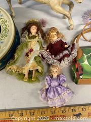 MaxSold Auction: Mixed Vintage Decor Lot – Horse Figurines, Porcelain Dolls & Tin - Vancouver (British Columbia, Canada) SELLER MANAGED Reseller Online Auction - East 7th Avenue (STORAGE)