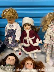MaxSold Auction: Vintage Porcelain Doll Collection – 8 Assorted Girls - Vancouver (British Columbia, Canada) SELLER MANAGED Reseller Online Auction - East 7th Avenue (STORAGE)