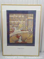 MaxSold Auction: Georges Seurat Reproduction Framed Poster, 1991, Gold Metal Frame - Toronto (Ontario, Canada) SELLER MANAGED Downsizing Online Auction - Dupont Street (STORAGE)