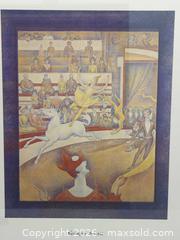 MaxSold Auction: Georges Seurat Reproduction Framed Poster, 1991, Gold Metal Frame - Toronto (Ontario, Canada) SELLER MANAGED Downsizing Online Auction - Dupont Street (STORAGE)