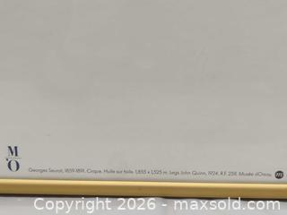 MaxSold Auction: Georges Seurat Reproduction Framed Poster, 1991, Gold Metal Frame - Toronto (Ontario, Canada) SELLER MANAGED Downsizing Online Auction - Dupont Street (STORAGE)